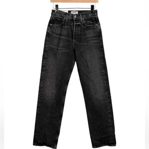 Agolde Women's Charcoal High Rise Jeans
